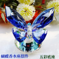 peça de decoração de borboleta de cristal para presente e decoração de casa e decoração do carro